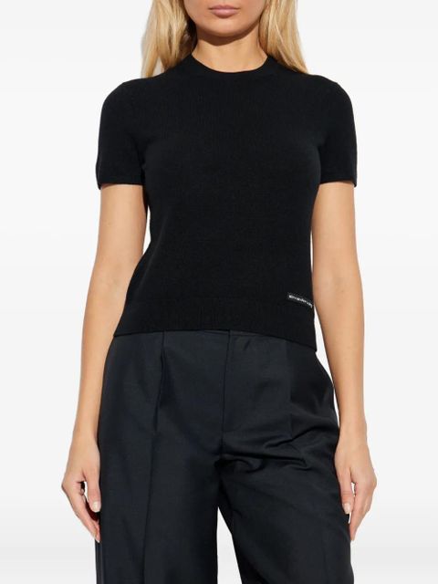 Alexander Wang logo crew-neck T-shirt - Black