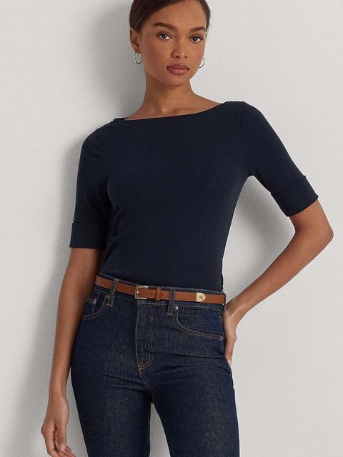 Lauren Ralph Lauren t-shirt 200654963079 damski kolor granatowy - zdjęcie produktu nr 2