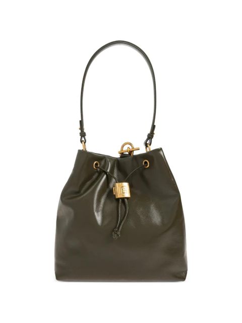 Balmain leather backpack - Green - zdjęcie produktu nr 1