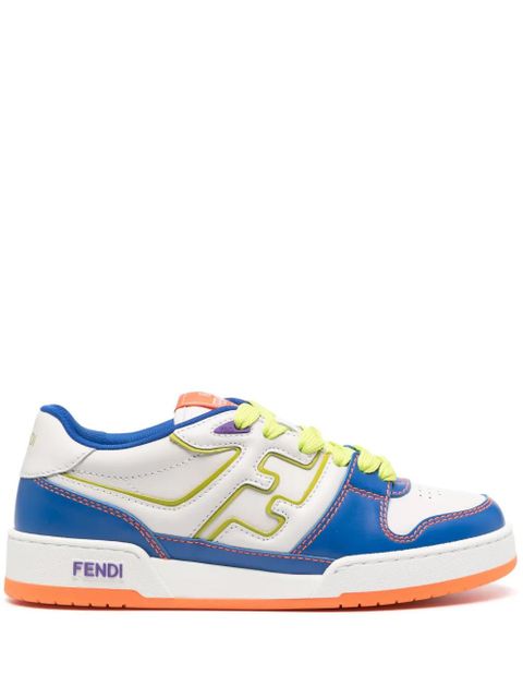 FENDI Match leather sneakers - White - zdjęcie produktu nr 1
