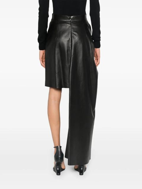 Alexander McQueen draped mini skirt - Black