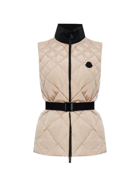 Moncler quilted belted gilet - Neutrals - zdjęcie produktu nr 1