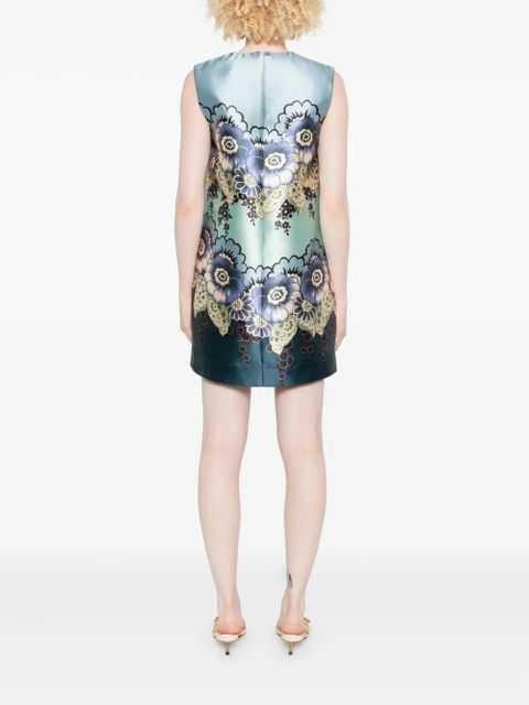 ALEMAIS floral-print sleeveless dress - Blue