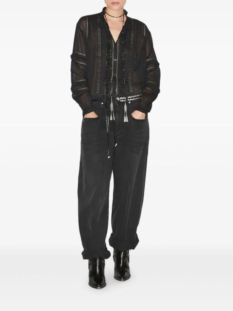 MARANT ÉTOILE Valda shirt - Black - zdjęcie produktu nr 2