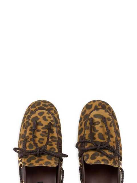 ETRO animal-print loafers - Brown - zdjęcie produktu nr 2