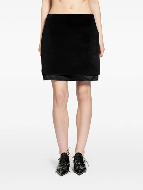 Jil Sander layered mini skirt - Black - zdjęcie produktu nr 1