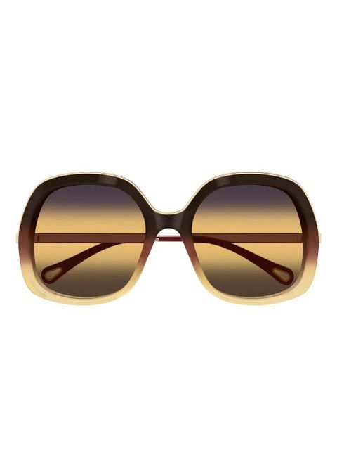 Chloé Eyewear ch0327s round sunglasses - Brown - zdjęcie produktu nr 1