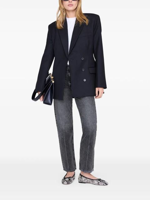 ANINE BING Jamie bow flats - White