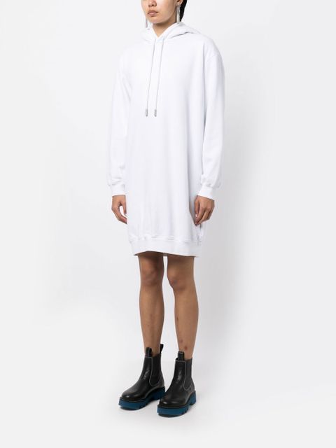 Off-White diag-print cotton hoodie dress