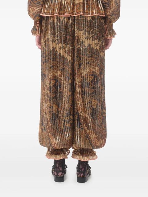 Valentino Garavani Voyage Imaginaire-print balloon trousers - Neutrals