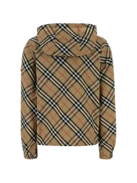 Burberry checked hooded jacket - Neutrals - zdjęcie produktu nr 2