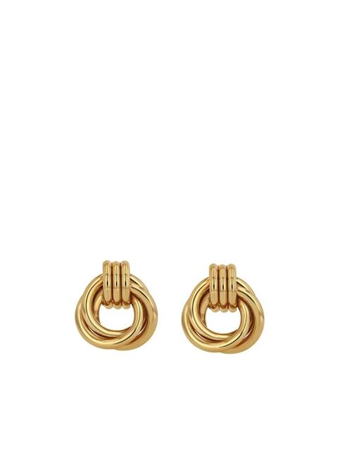 ANINE BING Triple Knot gold-tone earrings - zdjęcie produktu nr 1