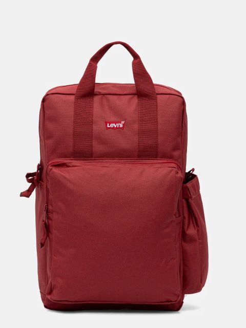Levi's plecak kolor czerwony duży gładki D7572-0018