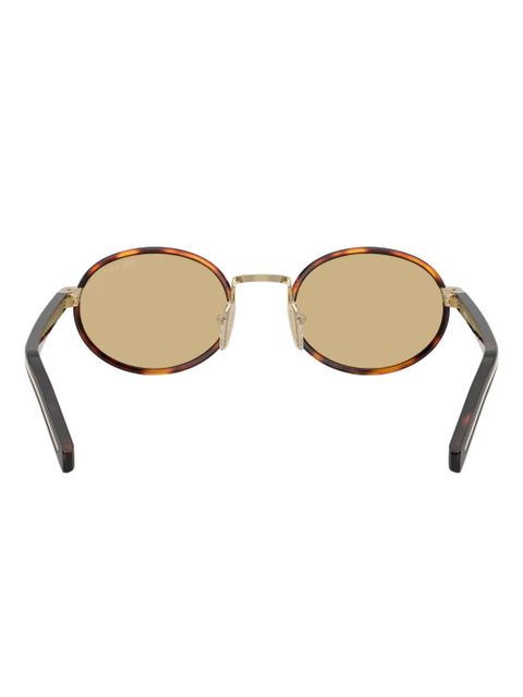 Prada Eyewear tortoiseshell round-frame sunglasses - Green