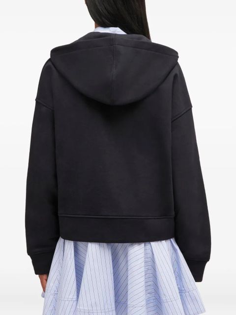 GANNI zip-up hoodie - Black