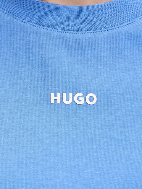 HUGO t-shirt lounge kolor fioletowy 50490593