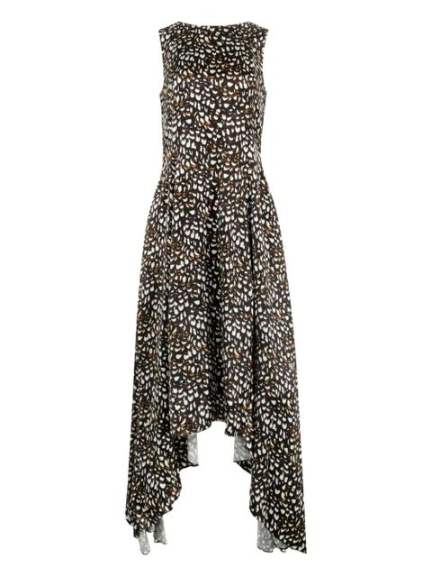 LOEWE abstract-print dress - Brown - zdjęcie produktu nr 2