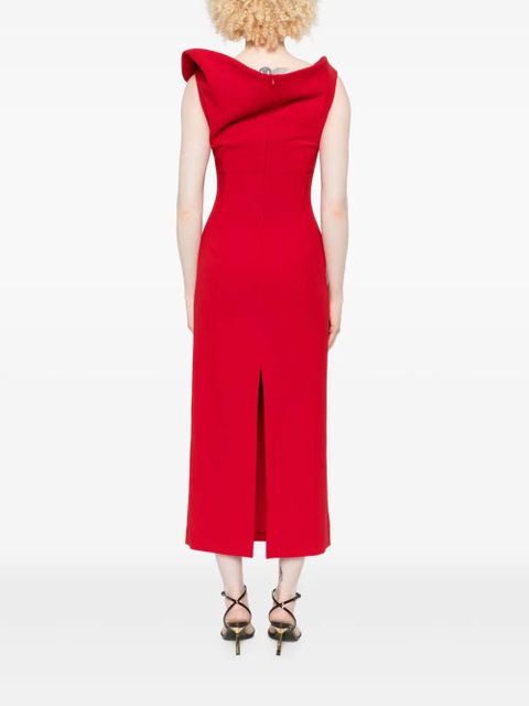 Magda Butrym off-shoulder midi dress - Red