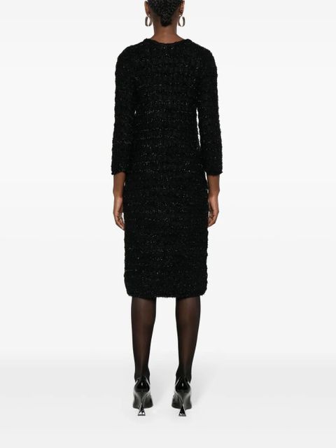 Balenciaga tweed button-up dress - Black