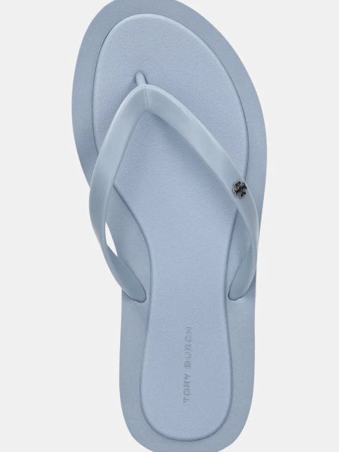 Tory Burch japonki Kira damskie kolor niebieski na płaskim obcasie 162307-101