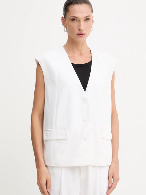 Gestuz kamizelka z domieszką lnu - zdjęcie produktu nr 1