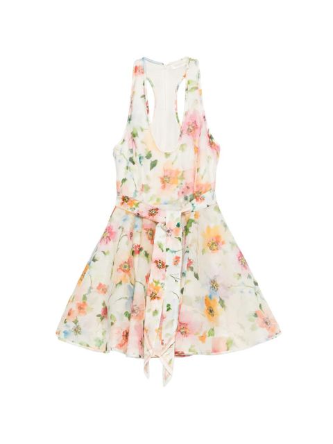 ZIMMERMANN Alchemy floral-print mini dress - White - zdjęcie produktu nr 1
