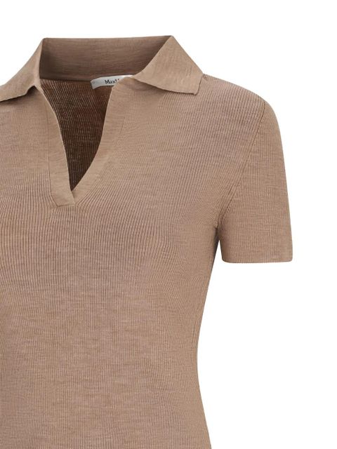 Max Mara V-neck top - Brown - zdjęcie produktu nr 2