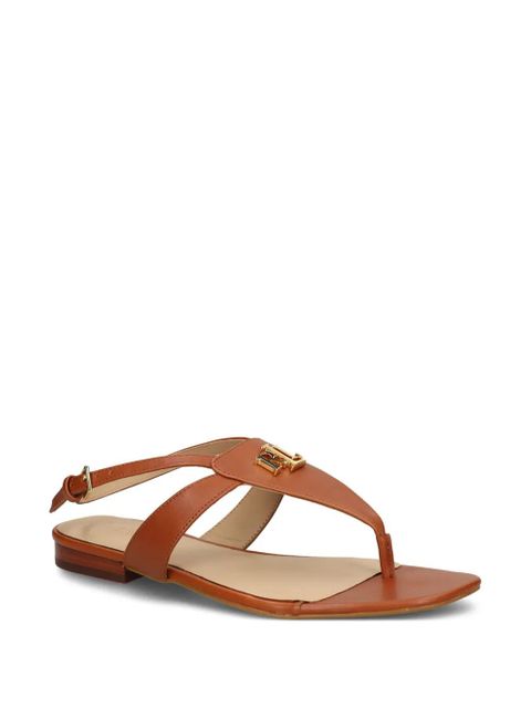 Lauren Ralph Lauren logo-appliqué sandals - Brown - zdjęcie produktu nr 2