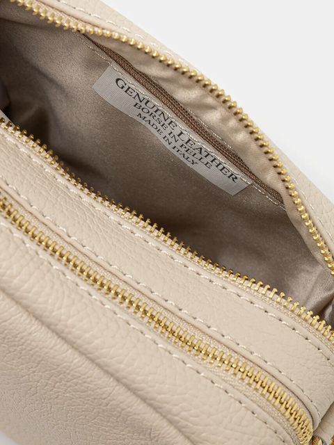 Answear.LAB torebka skórzana kolor beżowy