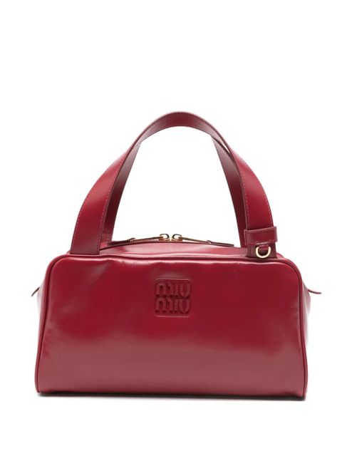 Miu Miu embossed softy shoulder bag - Red - zdjęcie produktu nr 1