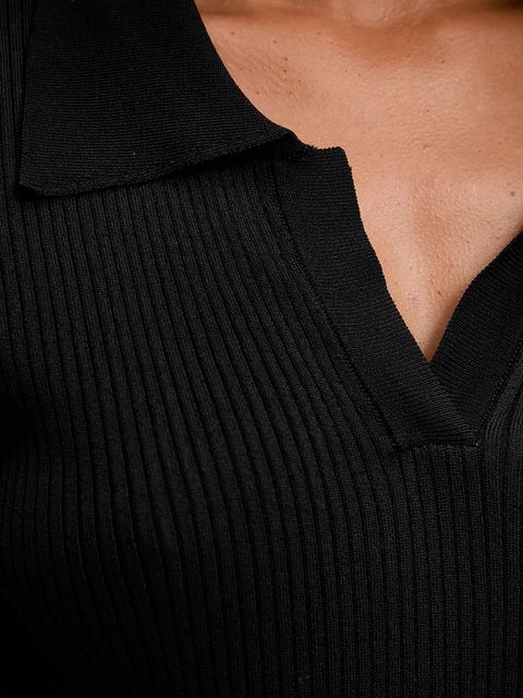 Answear.LAB bluzka damska kolor czarny gładka