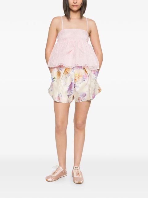 Cecilie Bahnsen Selena floral-embroidery blouse - Pink - zdjęcie produktu nr 2