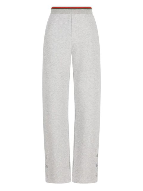 Gucci button-detail track pants - Grey - zdjęcie produktu nr 1