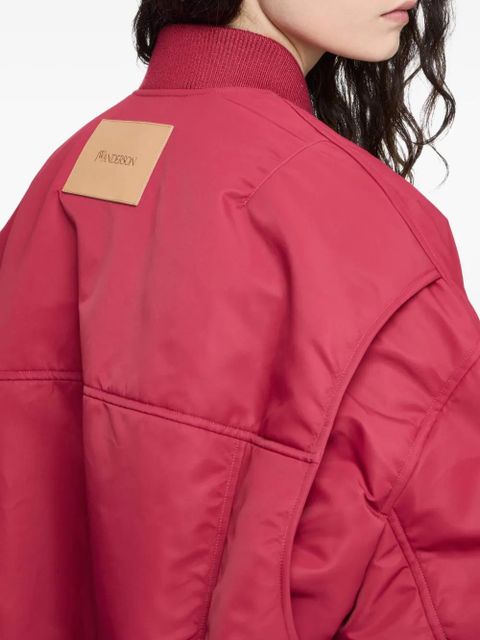 JW Anderson boxy zip-front bomber jacket - Red
