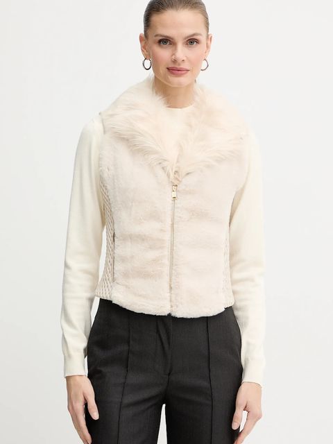 Guess bezrękawnik AMARI kolor beżowy przejściowy W5BL0I KCP70 - zdjęcie produktu nr 1