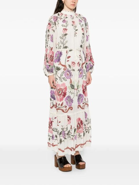 FARM Rio floral-print maxi dress - White