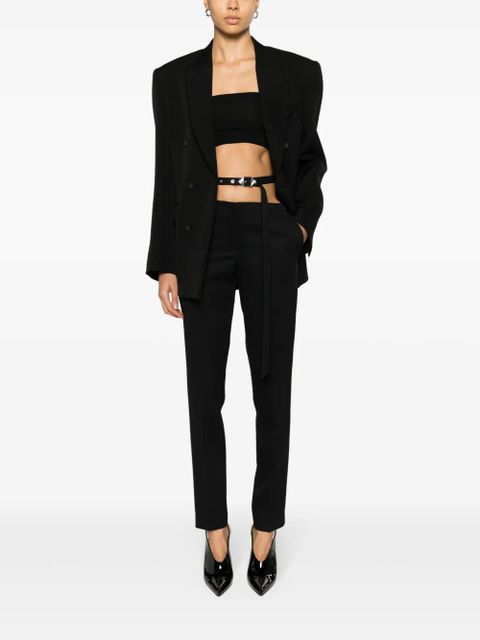 The Attico waist-strap wool trousers - Black - zdjęcie produktu nr 2