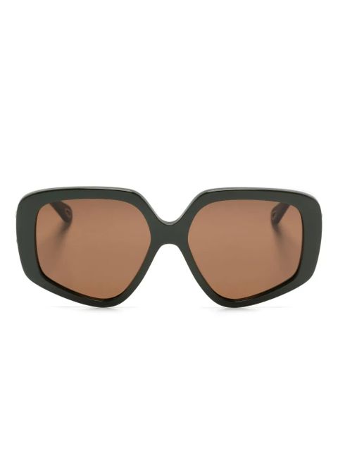 Chloé Eyewear Mony oversize-frame sunglasses - Green - zdjęcie produktu nr 1
