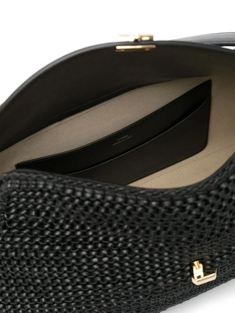 TOTEME T-Lock woven tote bag - Black