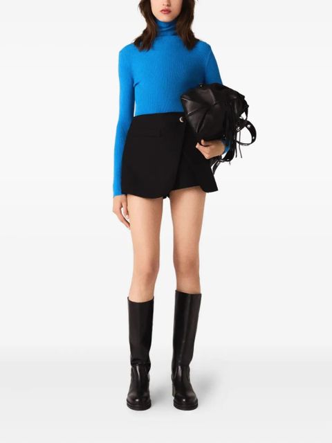 Maje draped-panels shorts - Black - zdjęcie produktu nr 2