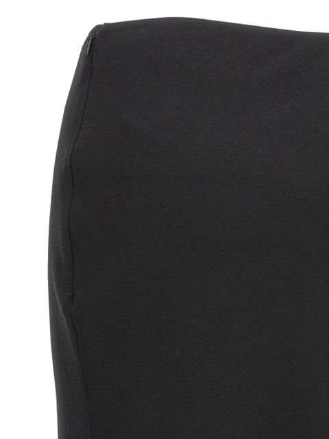 Alessandra Rich crepe maxi skirt - Black