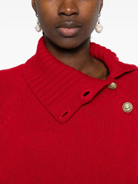 Zadig&Voltaire high-neck button-detail sweater - Red