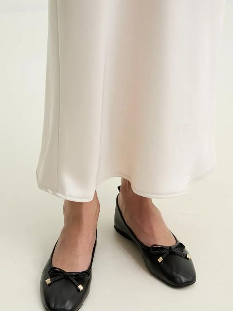 Answear.LAB baleriny skórzane kolor czarny