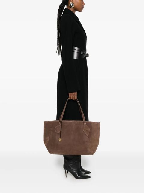 Liffner large suede tote bag - Brown