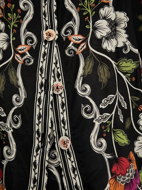 Farm Rio koszula damska kolor czarny relaxed z kołnierzykiem klasycznym 350099