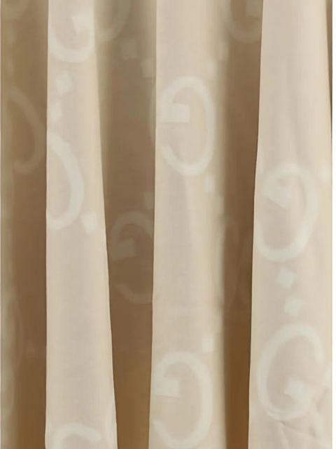 Gucci GG-pattern fringe cape - Neutrals