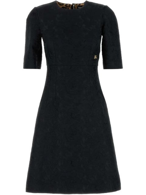 Dolce & Gabbana DNA A-line brocade mini dress - Black - zdjęcie produktu nr 1