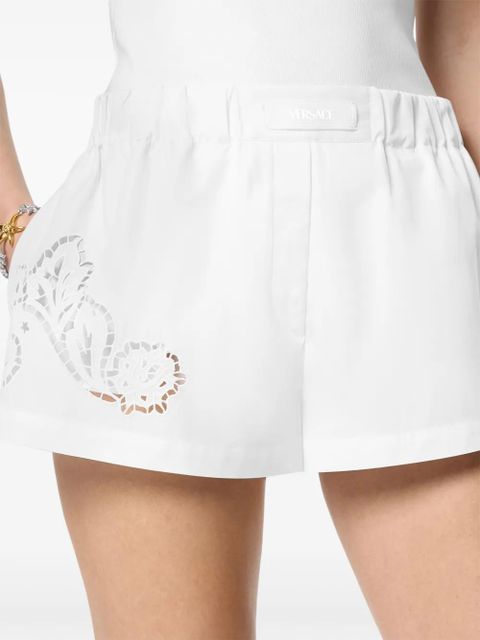 Versace Sangallo-embroidered boxer shorts - White