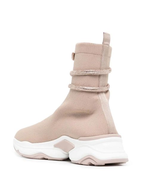 René Caovilla strap-detail slip-on sneakers - Brown