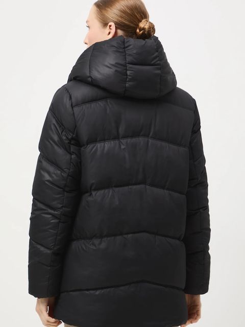 Medicine kurtka damska kolor czarny zimowa oversize